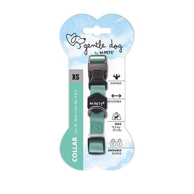M-Pets Gentle Padded Dog Collar Green XS 20-30cm