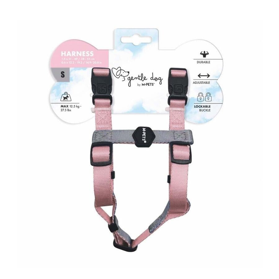 M-Pets Gentle Dog Harness Padded Comfort Pink Small