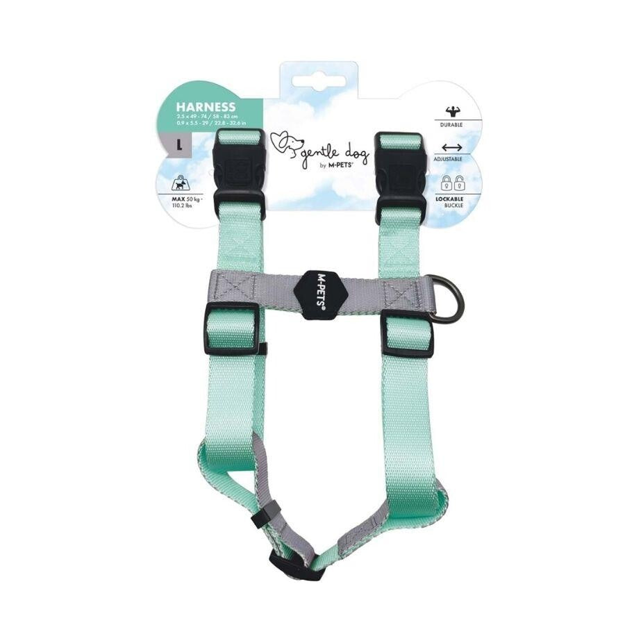 M-Pets Gentle Dog Harness Padded Comfort Green Large