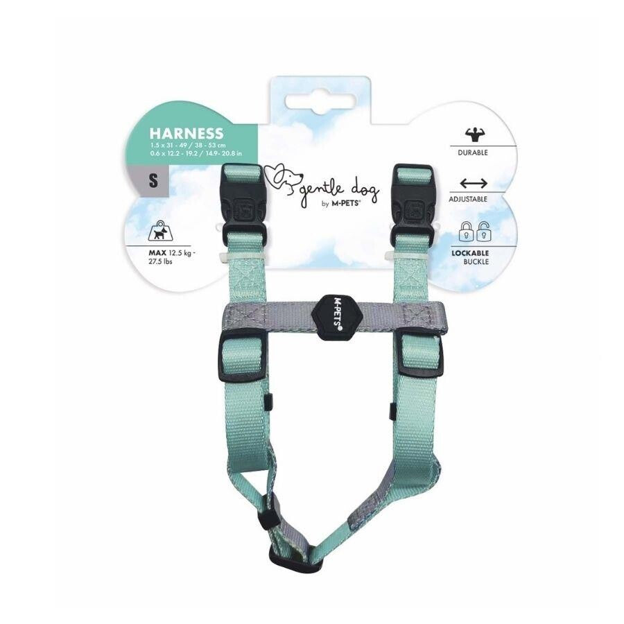 M-Pets Gentle Dog Harness Soft Padded Green Small