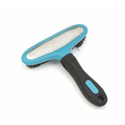 M-Pets Hairdo Double-Sided Grooming Brush for Cats & Dogs 15x17cm