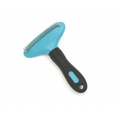 M-Pets Hairdo Rake Dog Brush for Shedding Control 11.5x16cm
