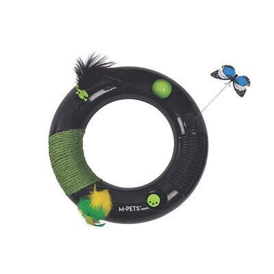 M-Pets Halo Eco Multi-Function Cat Toy and Scratcher 30.5 cm