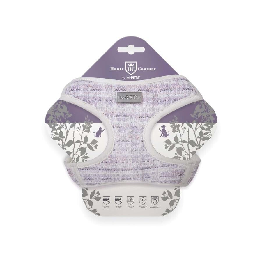 M-Pets Haute Couture Purple Cat Harness for Safe Walking 38-43cm