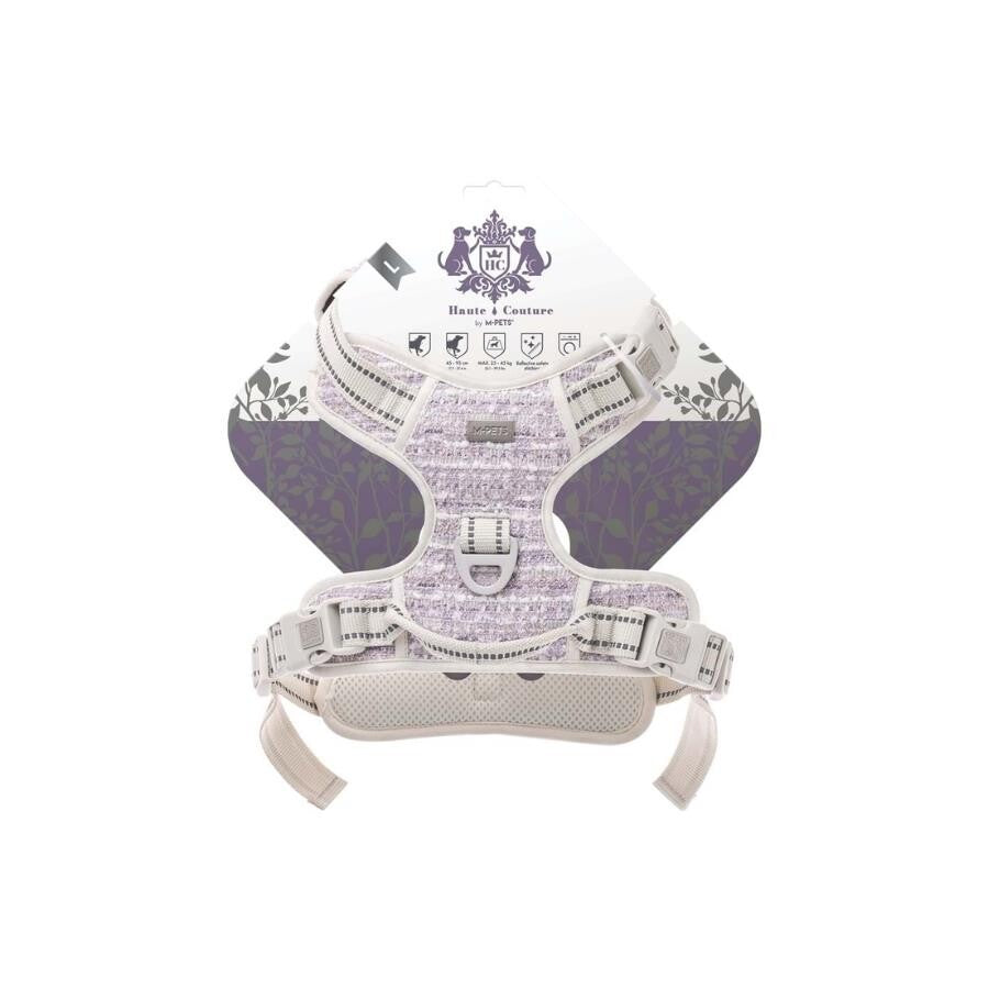 M-Pets Haute Couture Purple Dog Harness Reflective Large