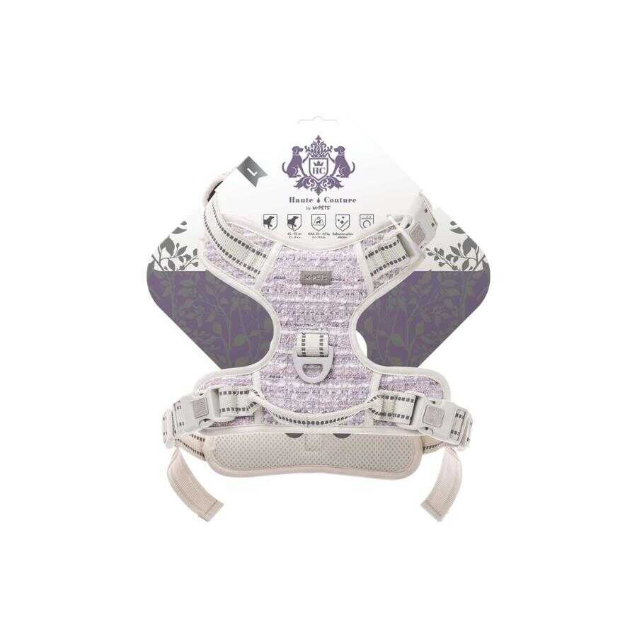 M-Pets Haute Couture Purple Dog Harness Reflective Large