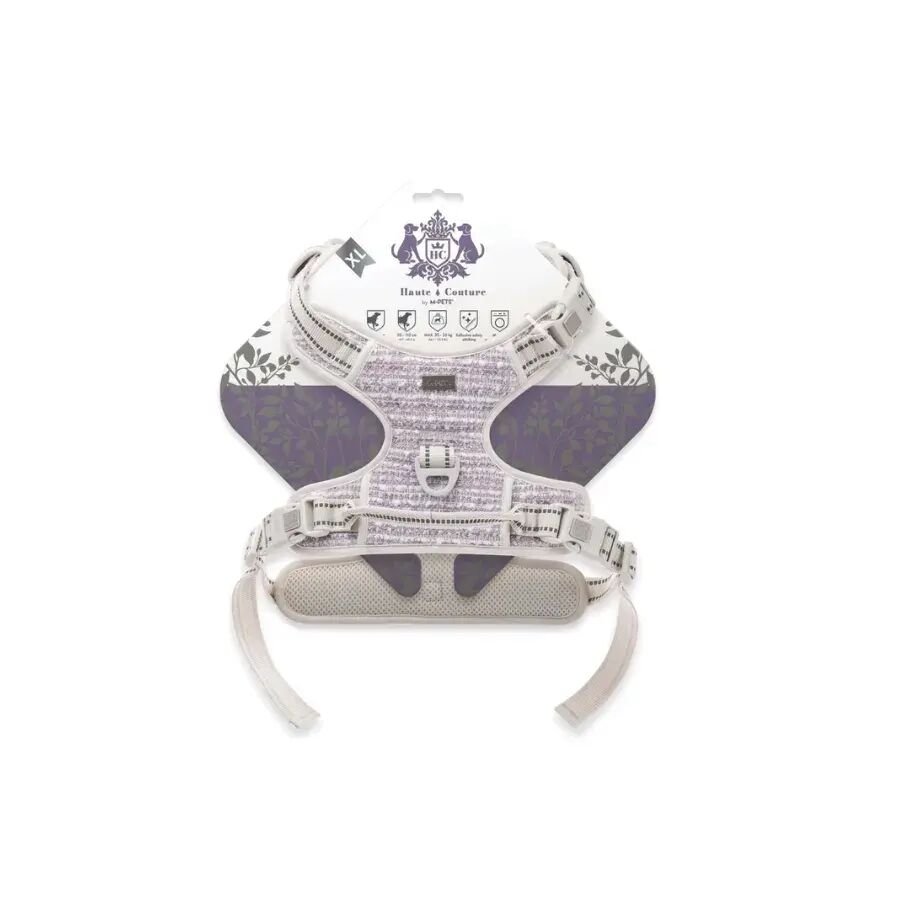 M-Pets Haute Couture Purple Dog Harness Reflective XL