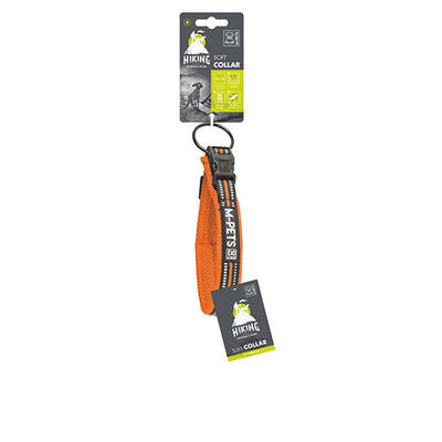 M-Pets Hiking Reflective Dog Collar Orange Medium 40-50 cm