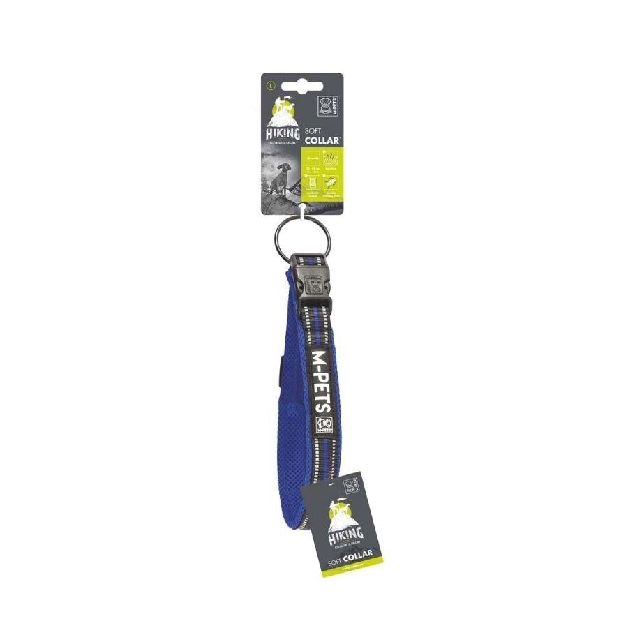 M-Pets Hiking Reflective Soft Dog Collar Navy Blue Large