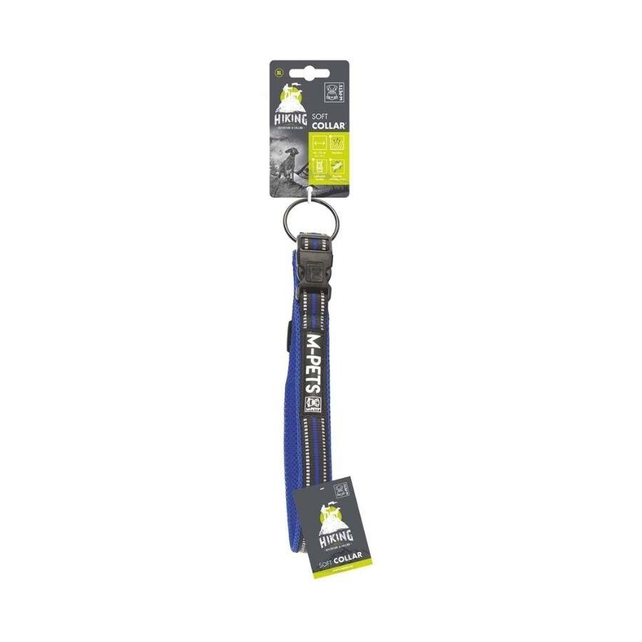M-Pets Hiking Reflective Soft Dog Collar Navy Blue XL