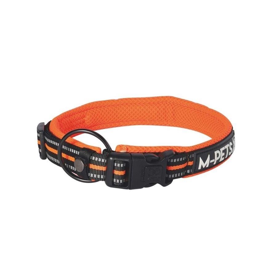 M-Pets Hiking Soft Reflective Dog Collar Orange XL 65-75cm
