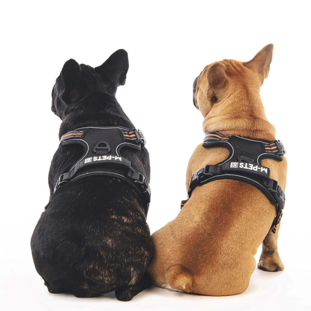 M-Pets Hiking Soft Reflective Dog Harness Orange Size M