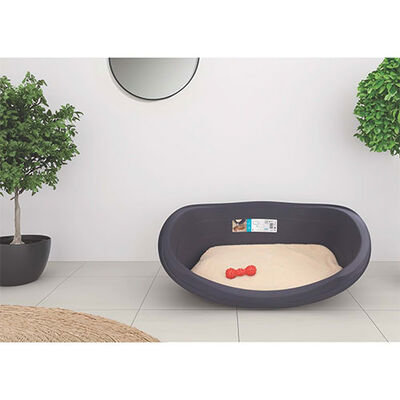 M-Pets Java Plastic Dog Bed with Cushion Large 80x57x25 cm