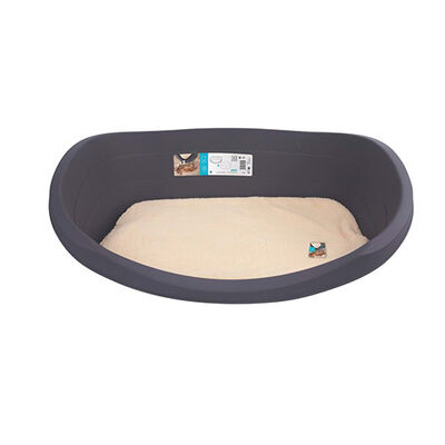 M-Pets Java Plastic Dog Bed with Cushion XL 100x72x30 cm