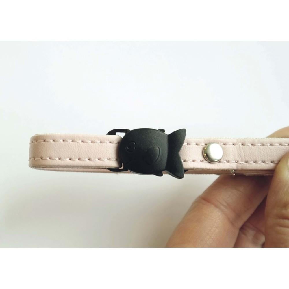 M-Pets Jewel Bell Cat Collar and Leash Set Pink & Blue