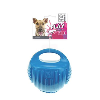M-Pets Arco Ball Durable Rubber Dog Toy Blue 7.7 cm