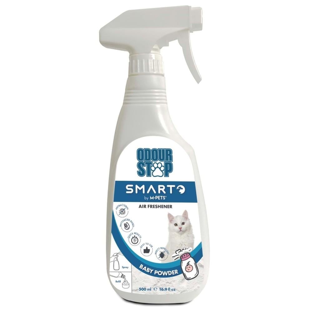 M-Pets Deodorant Spray Baby Powder Scent Odor Neutralizer 500 ml