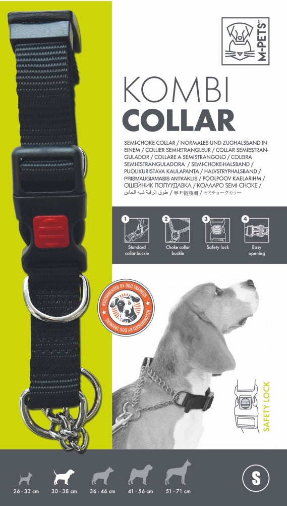 M-Pets Kombi Collar 2-in-1 Training Dog Collar Small