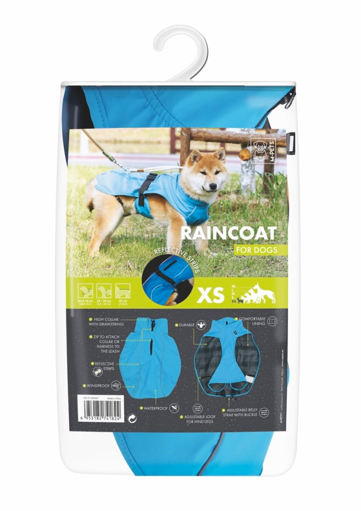 M-Pets Dog Raincoat Adjustable Windproof Outerwear XS