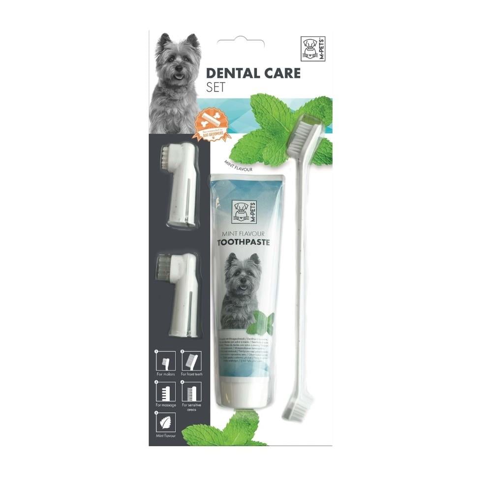 M-Pets Dog Toothbrush Set for Oral Hygiene and Fresh Breath
