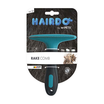 M-Pets Hairdo Rake Comb for Long Haired Dogs 12x15 cm