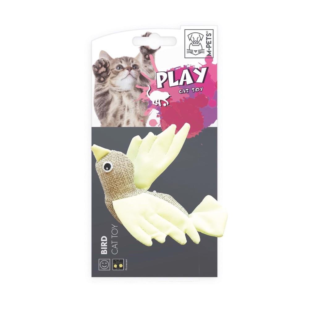 M-Pets Bird Cat Toy Interactive Hunting Play Figure 13x11x5 cm