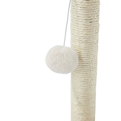 M-Pets My First Cat Scratching Post with Pom-Pom White 30cm