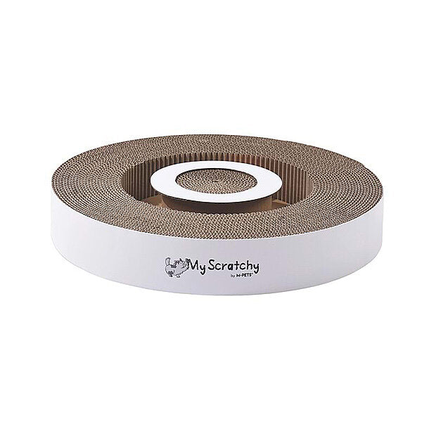 M-Pets My Scratchy Douglas Cat Scratching Cardboard White