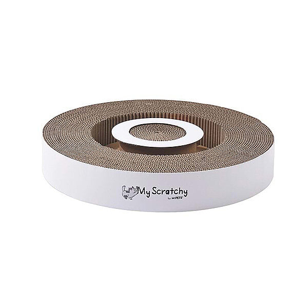 M-Pets My Scratchy Douglas Cat Scratching Cardboard White