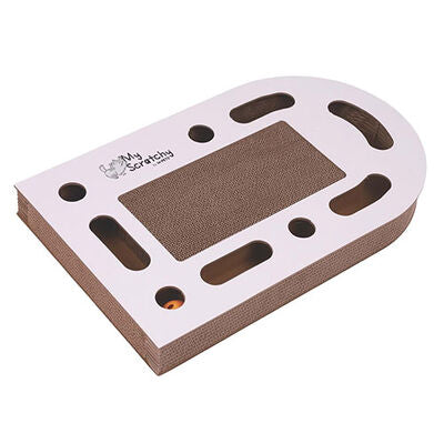 M-Pets My Scratchy Tennessee Cat Scratcher White 50x30x6 cm