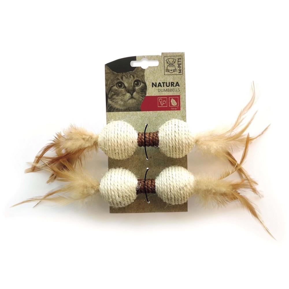M-Pets Natura Wicker Dumbbell Cat Toy for Active Play 24cm