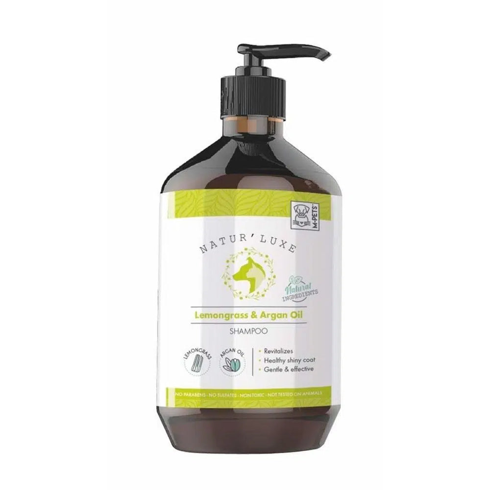 M-Pets Naturluxe Lemongrass & Argan Oil Dog Shampoo 500ml