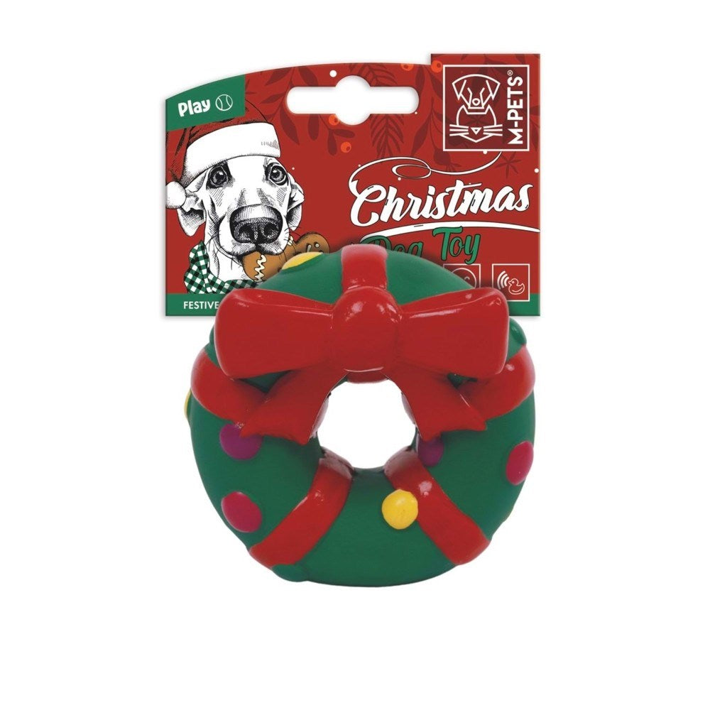 M-Pets Christmas Latex Squeaky Dog Toy 9x9x5 cm