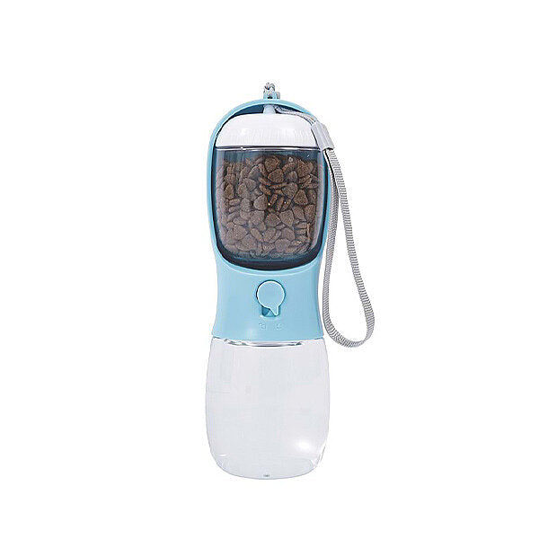 M-Pets On The Road 2-in-1 Dog Travel Bottle Blue 300 ml
