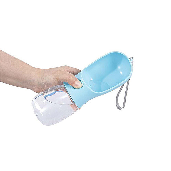M-Pets On The Road 2-in-1 Dog Travel Bottle Blue 300 ml