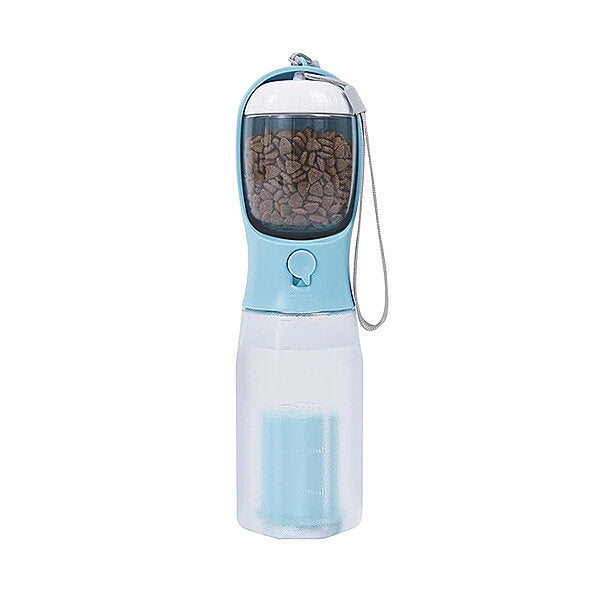 M-Pets On The Road 3-in-1 Dog Travel Container Blue 600 ml