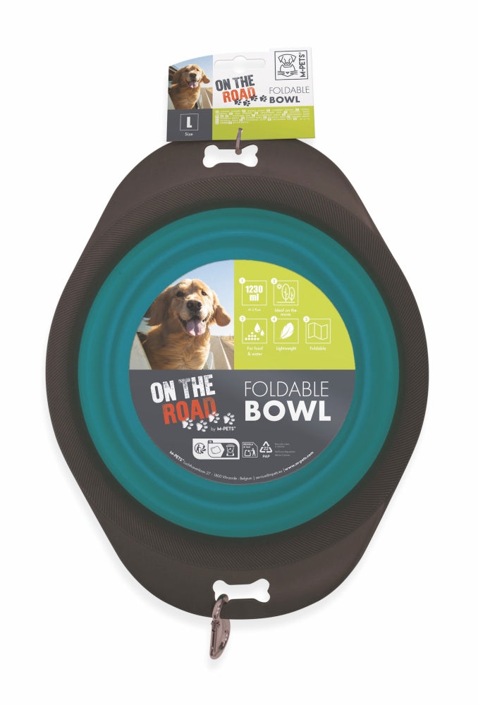 M-Pets On The Road Collapsible Travel Bowl Large 1230 ml