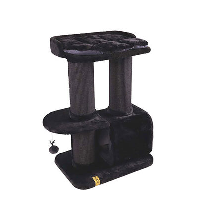 M-Pets Panther Premium Casbah Multi-Level Cat Tree Black 68x48x98 cm