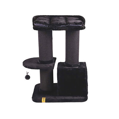 M-Pets Panther Premium Casbah Multi-Level Cat Tree Black 68x48x98 cm