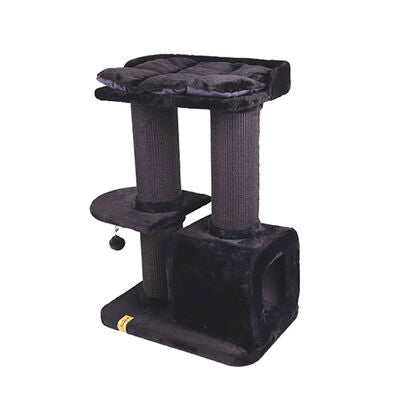 M-Pets Panther Premium Casbah Multi-Level Cat Tree Black 68x48x98 cm