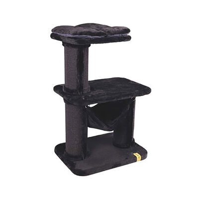 M-Pets Panther Premium Relax Multi-Level Cat Tree Black 98cm