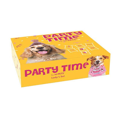 M-Pets Party Time Pink Birthday Set for Female Dogs 20x20x7 cm