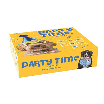 M-Pets Party Time Dog Birthday Set for Boys 20x20x7 cm