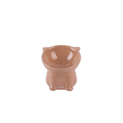 M-Pets Mao Miao Ceramic Elevated Cat Bowl for Comfort 200ml