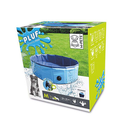M-Pets Pluf Foldable Dog Pool Portable Cooling Tub 120x30 cm