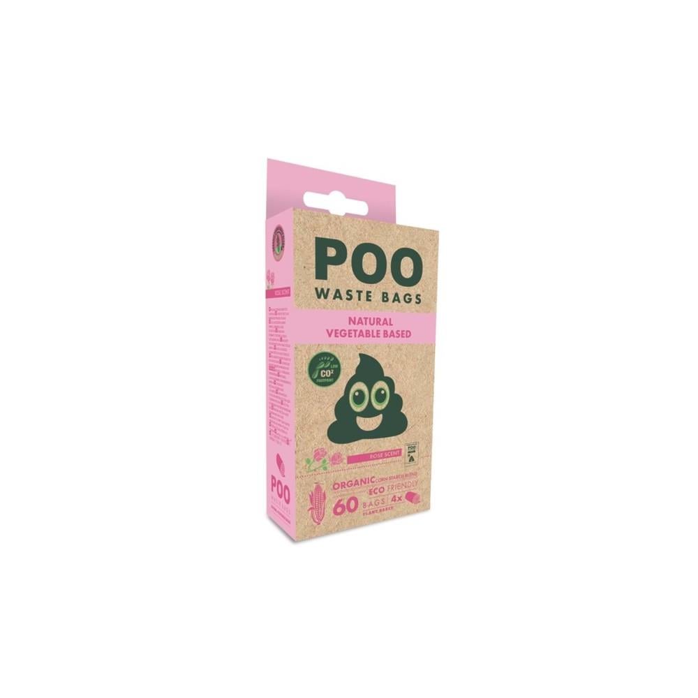 M-Pets Rose Scented Dog Waste Bags Leak-Proof 4-Pack