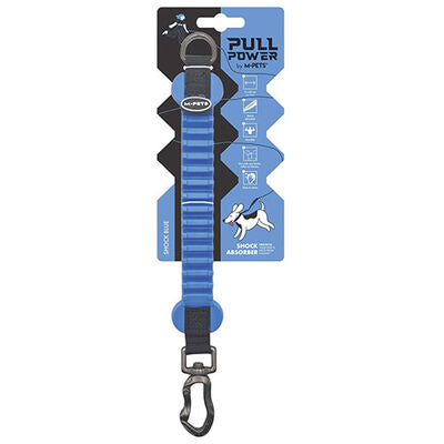 M-Pets Pull Power Shock Absorbing Dog Leash Extension Blue 25 cm