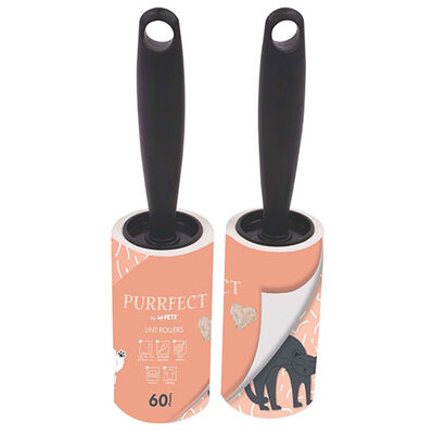 M-Pets Purrfect Pet Hair Lint Roller Pink 2x60 Sheets
