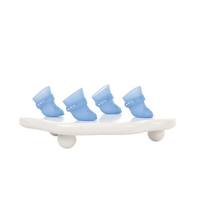 M-Pets Rainy Day Blue Dog Boots Waterproof Large 5x3.8cm