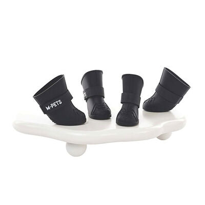 M-Pets Rainy Day Waterproof Dog Boots Black Small 3x4 cm